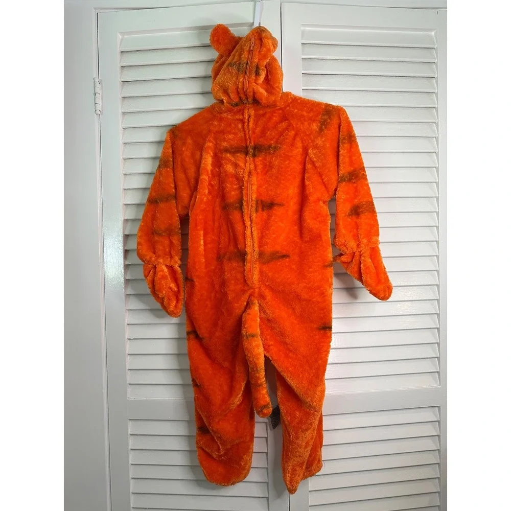 Disney Store Children's Size XS / 4 Plush Hooded Tigger Costume Padded Tummy